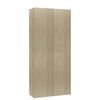 vidaXL Schuhschrank Sonoma-Eiche 80x35,5x180 cm Holzwerkstoff