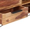 vidaXL TV-Schrank 140 x 28 x 47 cm Massivholz Akazie