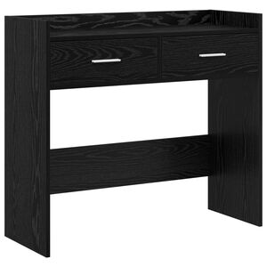 vidaXL Konsolentisch Schwarze Eiche 90 x 35 x 80 cm Holzwerkstoff