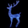 vidaXL LED-Rentier XXL Acryl Weihnachtsdeko 250 LED 180 cm Blau