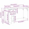 vidaXL Computertisch Artisan-Eiche 131 x 48 x 75 cm Holzwerkstoff