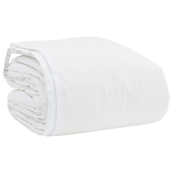 vidaXL Bettdecken Set mit Kissen 3 pcs Wei&szlig; Daunenfeder