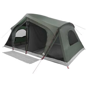 vidaXL H&uuml;tten-Zelt Olivegr&uuml;n 10-Personen Polyester und Stahl