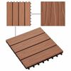 vidaXL Terrassenfliese 3D-Design 11 pcs Hellbraun 30 x 30 cm WPC