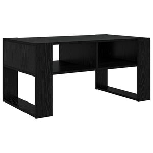 vidaXL Couchtisch Schwarz Eichen-Optik 92 x 53 x 45 cm Holzwerkstoff