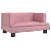 vidaXL Kindersofa Rosa 60x40x30 cm Samt