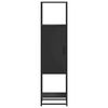 vidaXL Highboard Schwarz 35,5x35x139 cm Holzwerkstoff und Metall