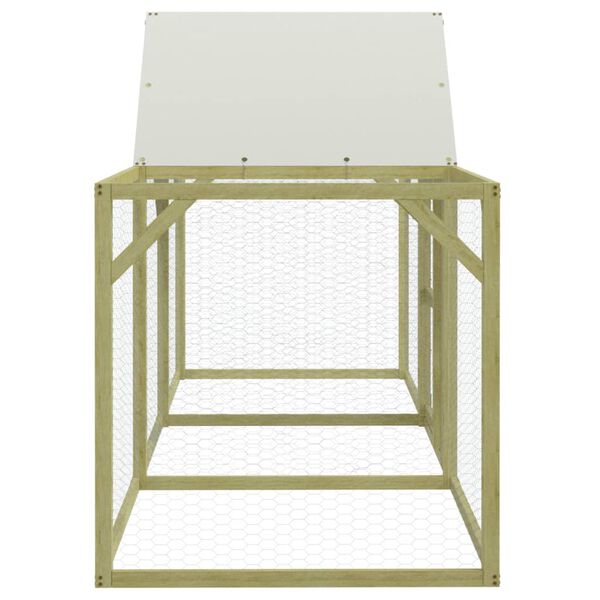 vidaXL Hühnerstall 300x100x150 cm Massivholz Kiefer Imprägniert