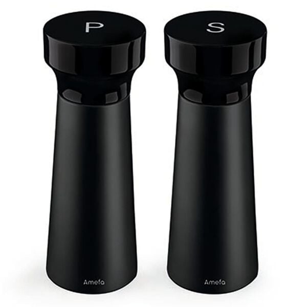 Amefa Salz- und Pfefferm&uuml;hlen 2 Stk. 15 cm Schwarz