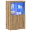 vidaXL LED-Sideboard Braun 60 x 37 x 100 cm Holzwerkstoff