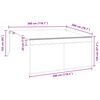 vidaXL Einziehbare Markise Creme 300 x 200 cm Polyester und Aluminium