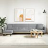vidaXL Schlafsofa in L-Form Hellgrau 275x140x70 cm Stoff