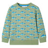 vidaXL Kinder-Sweatshirt Hellkhaki 128