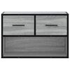 vidaXL TV-Schrank Grau Sonoma 60x31x39,5 cm Holzwerkstoff und Metall