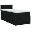 vidaXL Boxspringbett mit Matratze Schwarz 80 x 200 cm Stoff