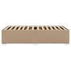 vidaXL Bettgestell Cappuccino-Braun 90x190 cm Kunstleder