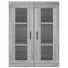 vidaXL Wandschrank Grau Sonoma 69,5x34x90 cm
