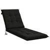 vidaXL Sonnenliege Kissen GEMERT 100 % Polyester Schwarz