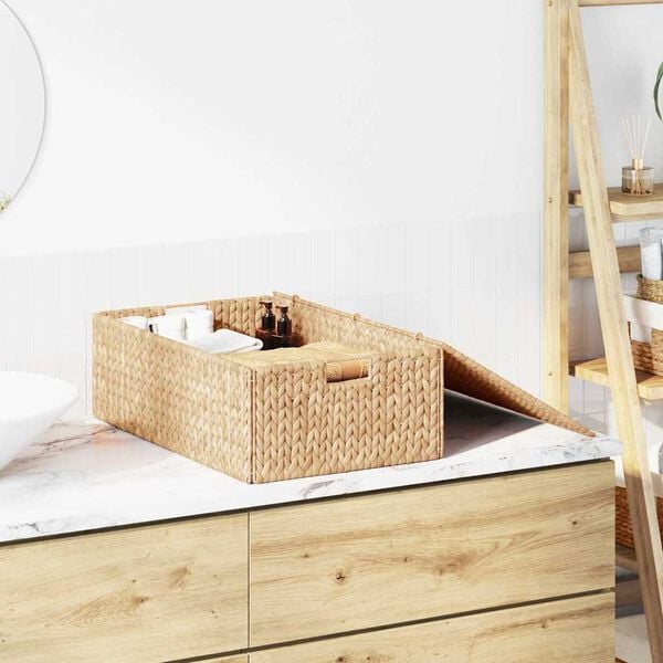 vidaXL Aufbewahrungsbox Braun 60 x 38 x 20 cm Wasserhyazinthe