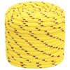 vidaXL Bootsseil Gelb 16 mm 100 m Polypropylen