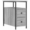 vidaXL Nachttisch Grau Sonoma-Eiche 30x60x60 cm Holzwerkstoff