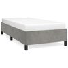 vidaXL Bettgestell ohne Matratze Hellgrau 100x200 cm Samt