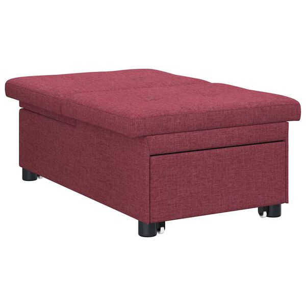 vidaXL Sofa Bett Rot 194 x 67 x 37 cm Stoff