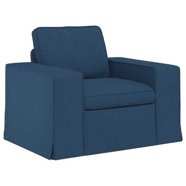 vidaXL Sofa 2 pcs Blau Gesamtabmessungen: 222 x 80 x 82 cm (B x T x H)