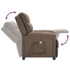 vidaXL Massagesessel Taupe Stoff