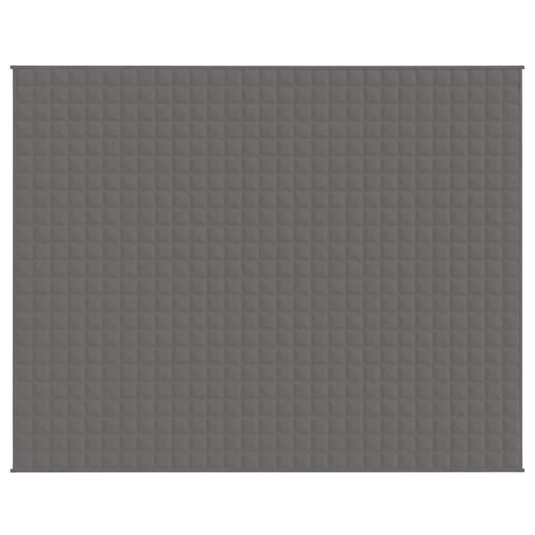 vidaXL Gewichtsdecke Grau 235x290 cm 11 kg Stoff