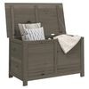 vidaXL Outdoor-Kissenbox Braun 100x50x56 cm Massivholz Tanne