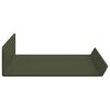 vidaXL Schwebendes Regal 2 pcs Olive Gr&uuml;n 40 x 9 x 2,5 cm Stahl