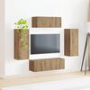 vidaXL TV-Schrankset 4 pcs Artisan-Eiche Holzwerkstoff
