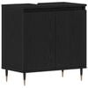 vidaXL Waschbeckenschrank Schwarz Eichen-Optik 58 x 33 x 60 cm