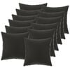 vidaXL Kissen mit Kissen HEERLEN 12 Stk. Schwarz Polyester