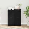 vidaXL Sideboard 2 pcs Schwarz Eichen-Optik 30 x 30 x 70 cm