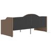 vidaXL Tagesbett mit Matratze USB Taupe Stoff 90x200 cm