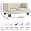 vidaXL Hundebett Creme 60x40x30 cm Samt