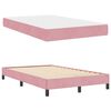 vidaXL Boxspringbett mit Matratze Rosa 120 x 220 cm Stoff