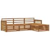 vidaXL Outdoor-Sofagarnitur Natur 249 x 162,5 x 73 cm
