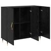 vidaXL Sideboard Schwarz Eichen-Optik 90 x 34 x 80 cm Holzwerkstoff
