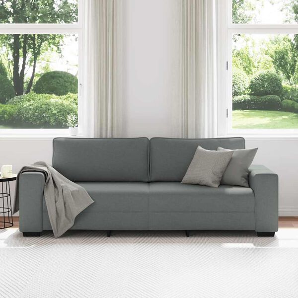 vidaXL 3-Sitzer-Sofa Dunkelgrau 180 cm Stoff
