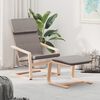 vidaXL Relaxsessel mit Hocker Taupe Stoff