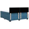 vidaXL Boxspringbett mit Matratze Blau 180x200 cm Samt