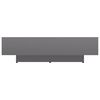 vidaXL Couchtisch Hochglanz-Grau 115x60x31 cm Holzwerkstoff