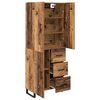 vidaXL Highboard mit Schubladen 2 pcs Altholz 69,5 x 34 x 180 cm
