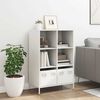 vidaXL Highboard Wei&szlig; 68x39x103,5 cm Stahl