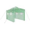 vidaXL Gew&auml;chshaus mit Pop-up-Rahmen Gr&uuml;n 280 x 410 x 315 cm Eisen