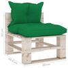 vidaXL 6-tlg. Garten-Lounge-Set aus Paletten mit Kissen Kiefernholz