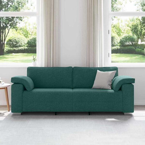 vidaXL Sofa Dunkelgr&uuml;n Gesamtabmessungen: 219 x 80 x 80 cm (B x T x H)